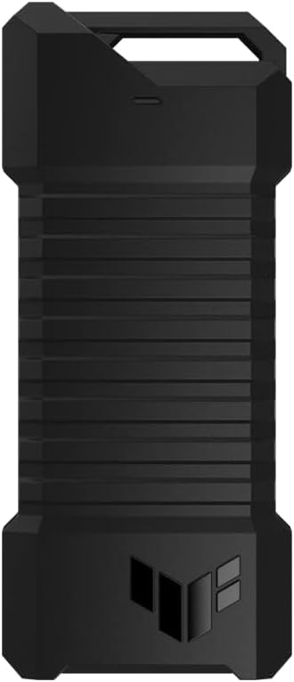 ASUS TUF Gaming A1 - Carcasa externa M.2 NVMe SATA PCIe SSD - USB-C, M.2 Q-Latch para una fácil instalación, resistencia a las caídas, resistencia al agua y al polvo IP68, soporte para PS5 y Xbox, color negro