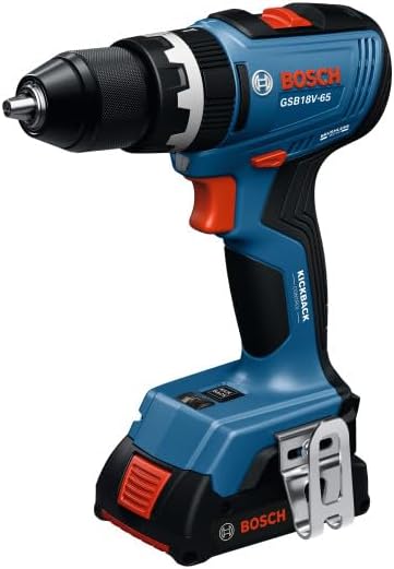 BOSCH GSB18V-65B12 Kit de taladro sin escobillas, batería incluida