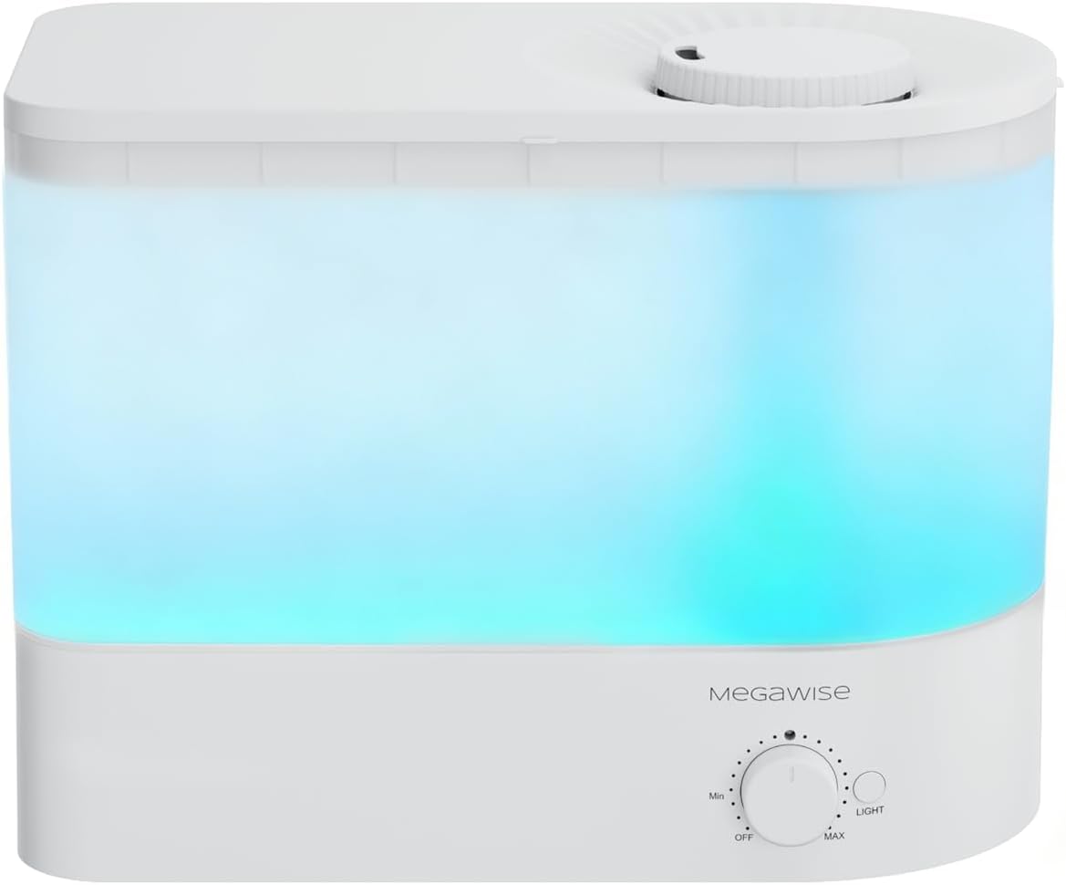 MEGAWISE Humidificador 6L, humidificador ultrasónico de niebla fría con