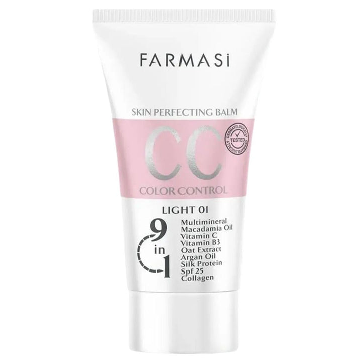 FARMASI CC Crema de control de color, acabado natural e impecable,...