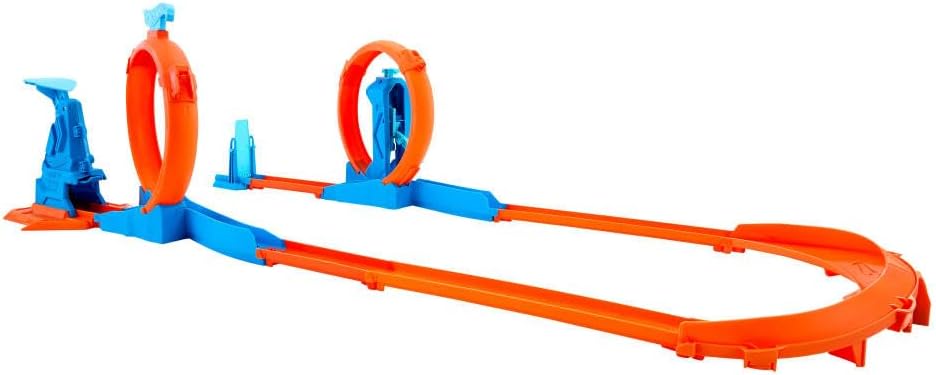 Conjunto de pista de juguete de autos Hot Wheels, paquete de triple...