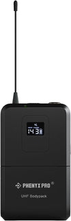 Phenyx Pro Transmisor inalámbrico Bodypack, micrófono UHF Bodypack...