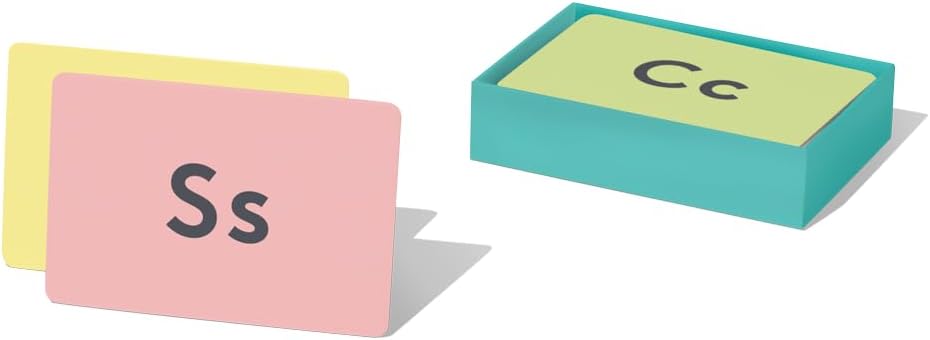 Lovevery, Tarjetas de sonido de letras de animales, tarjetas flash, aprender a leer
