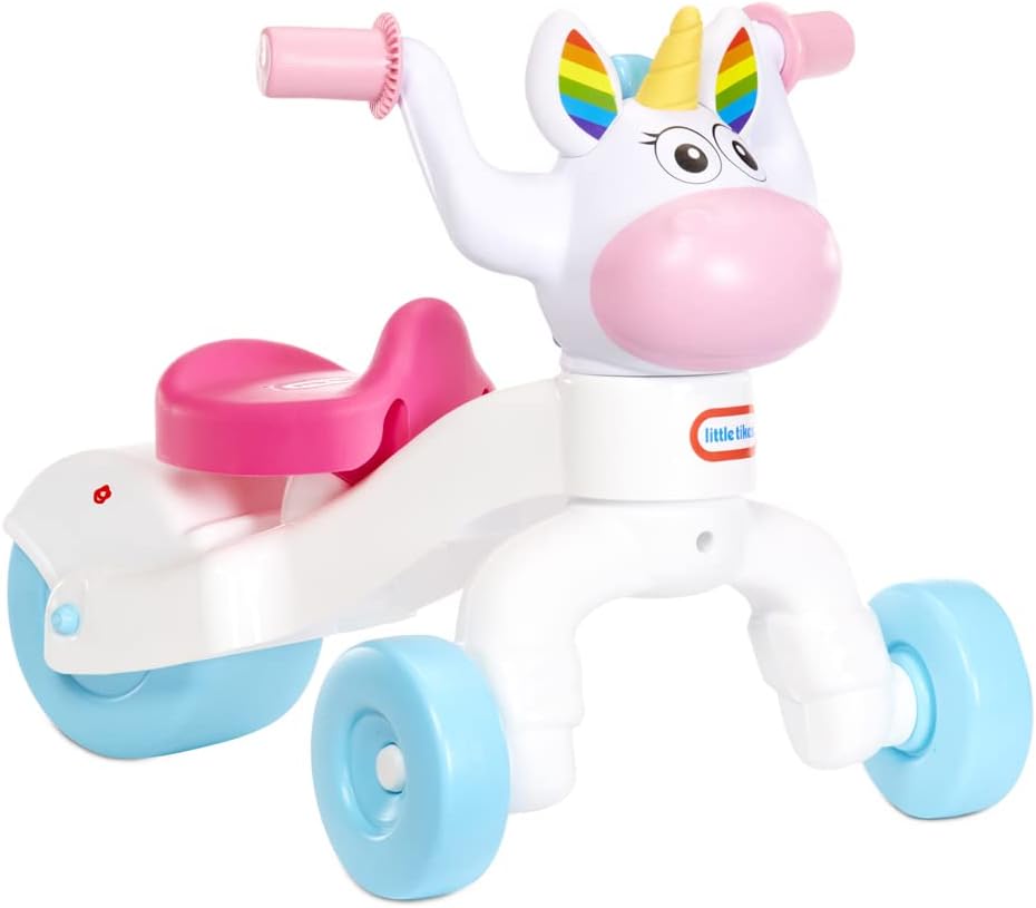 Little Tikes Go & Grow Unicornio Montable para Interiores y Exteriores para Niños Preescolares y Niños Pequeños, Desarrolla Habilidades Motoras, para Niños y Niñas de 1 a 3 Años, Grande