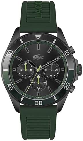 Reloj cronógrafo para hombre Lacoste Tiebreaker - pieza de moda premium, Verde