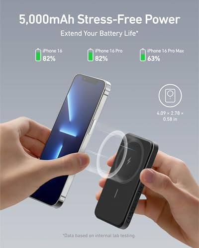 Anker Cargador portátil magnético 621 (MagGo), banco de energía ina...