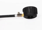 Joes Racing Products, manómetro para neumáticos Pro Tire, brilla en la oscuridad, 0-60 psi, analógico, 6.35 cm de diámetro, cara blanca, incrementos de 0.45 kg, cada uno, NEGRO, 32317