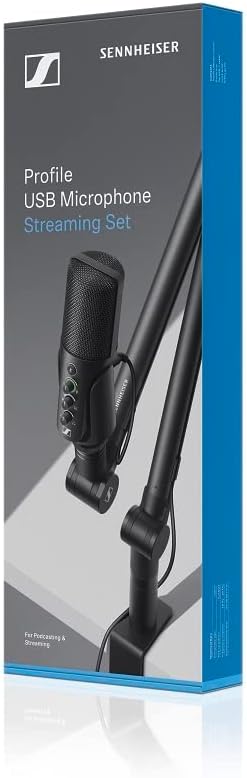 Juego de micrófono USB profesional de Sennheiser con brazo de boom,...