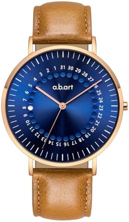 a.b.art Reloj de cuarzo para hombre, movimiento Ronda con piezas suizas, cristal de zafiro, correa de malla milanesa, diseño ultrafino, esfera negra de 41mm, estilo minimalista Bauhaus