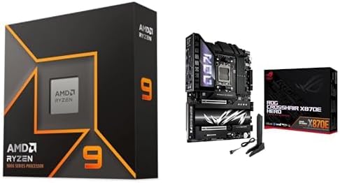 AMD Ryzen 9 9950X + ROG Crosshair X870E Héroe