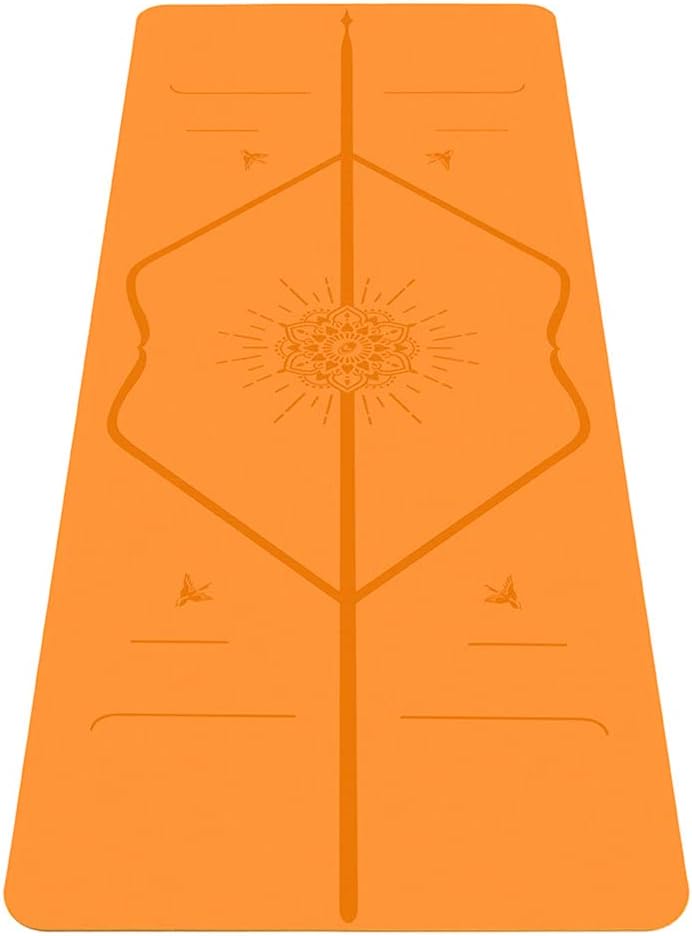 Liforme Tapete Especial para Yoga – Incluye Bolsa de Yoga Gratis - Sistema de Alineación Patentado, Agarre al Estilo Guerrero, Antideslizante, Ecológico, Resistente al Sudor, Largo, Ancho, Tapete de