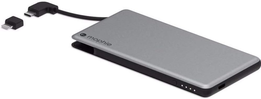 Mophie powerstation Plus Mini - Batería externa con cables integrados para smartphones