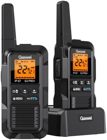 G2Pro+ walkie talkies de uso rudo IP67, radios bidireccionales