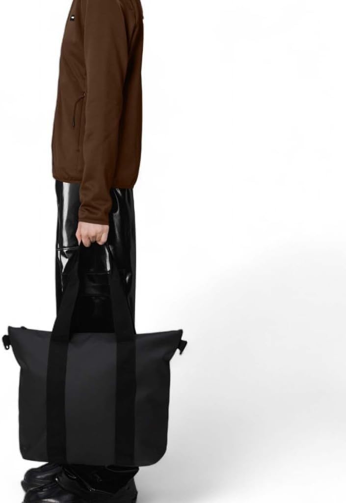 RAINS Bolso tote - Bolso impermeable con cremallera para viaje y trabajo