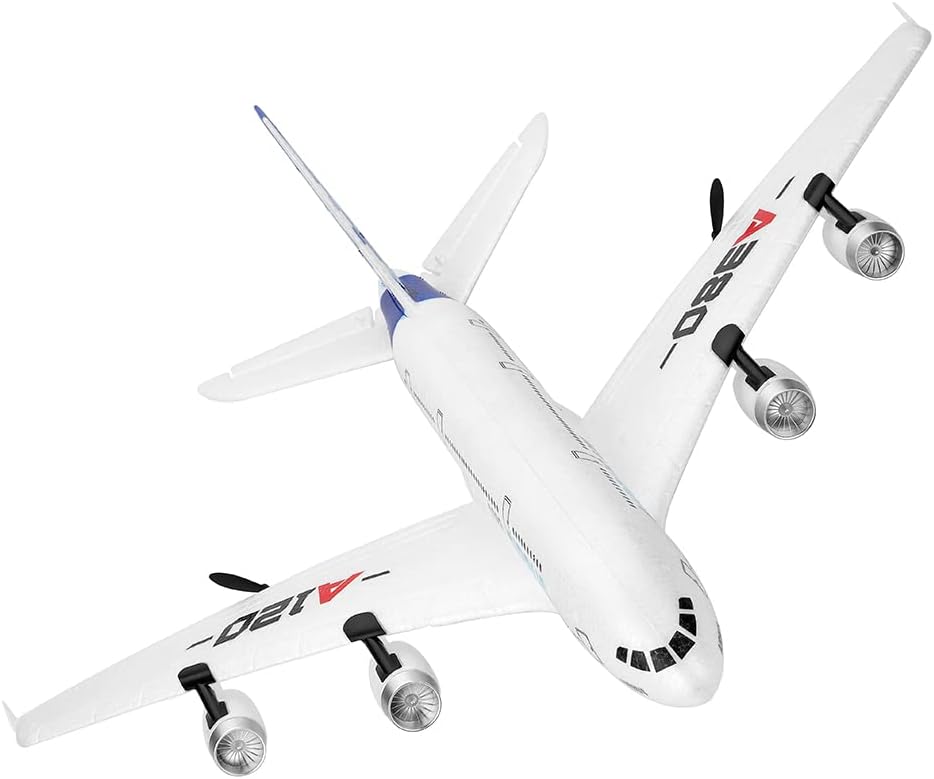 GoolRC RC Avión, WLtoys XK A120 A380 Avión modelo, Control remoto 3CH 2.4G Avión de ala fija EPP RTF Juguete para adultos
