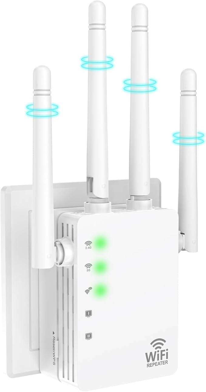 Amplificador de señal con extensor WiFi hasta 12880 pies