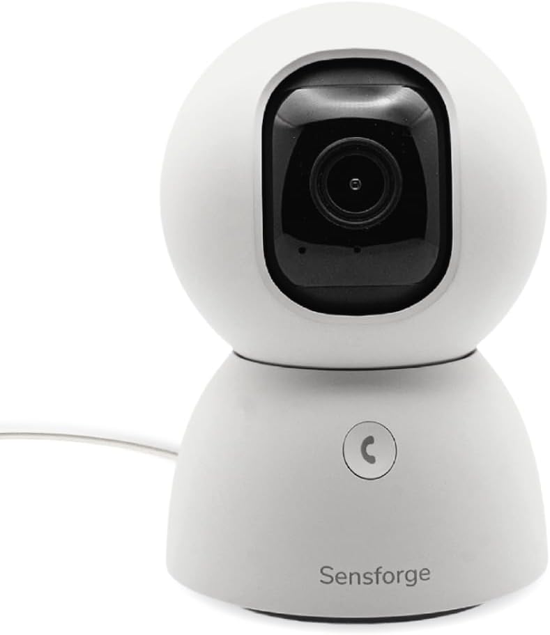 SensForge Cámara de seguridad panorámica de 2.5K para interiores, c...