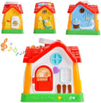 Juguete de casa de aprendizaje musical, juego interactivo de educación temprana con luces y sonidos, centro de actividades portátil para niños de 0 a 3 años