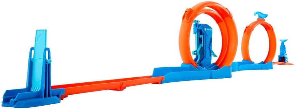 Conjunto de pista de juguete de autos Hot Wheels, paquete de triple...