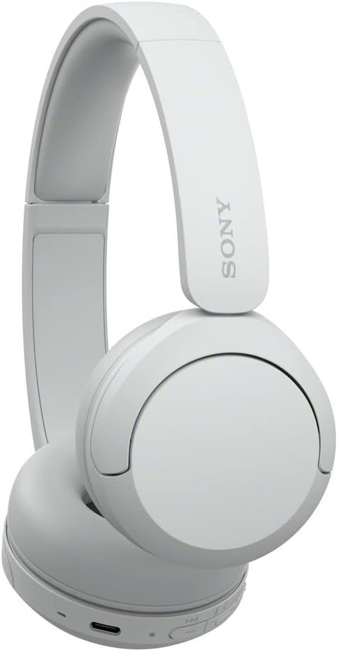 Sony WH-CH520 - Auriculares inalámbricos Bluetooth con micrófono, color, Blanco