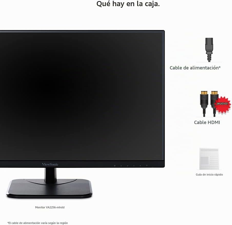 ViewSonic VA2256-MHD Monitor IPS de 22 pulgadas 1080p con FreeSync,...