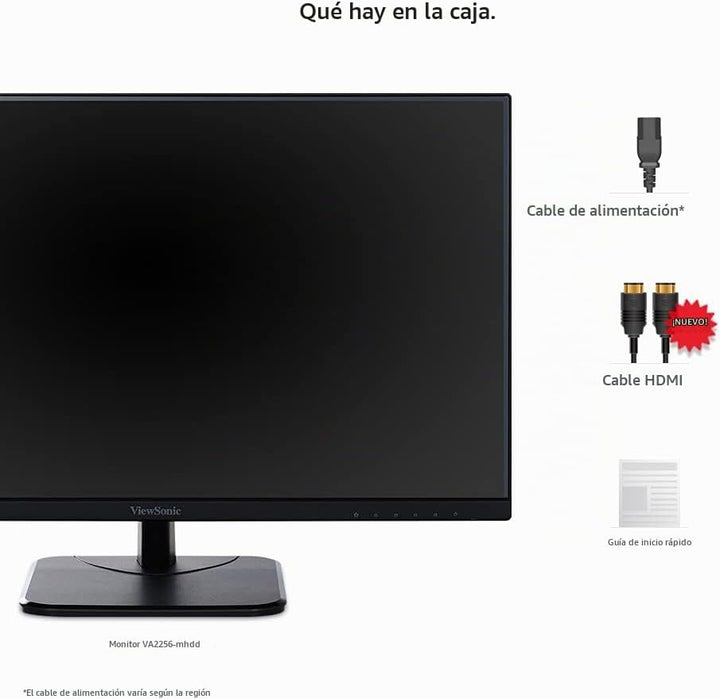 ViewSonic VA2256-MHD Monitor IPS de 22 pulgadas 1080p con FreeSync,...