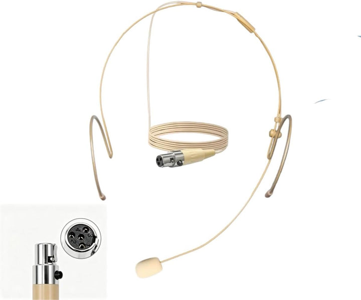 Auriculares de micrófono profesional con mini cabezal XLR\/micrófon...
