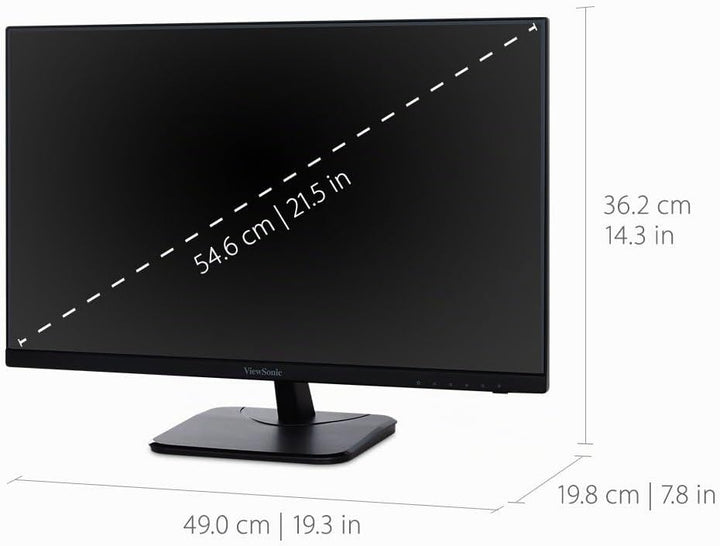ViewSonic VA2256-MHD Monitor IPS de 22 pulgadas 1080p con FreeSync,...