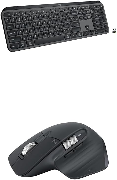 Logitech MX Keys S - Teclado inalámbrico, perfil bajo, escritura si...