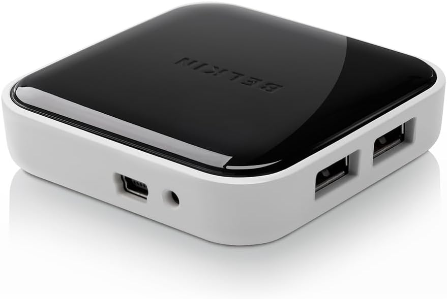 Belkin, F4U020tt, hub USB 2.0 de 4 puertos, alimentado