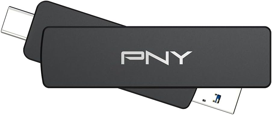 PNY Unidad flash OTG Duo Link V3 USB 3.2 Gen 2 Tipo-C y tipo A OTG...