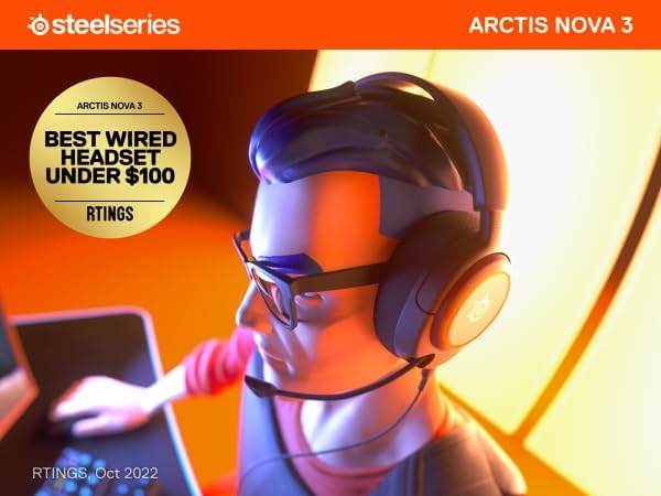 SteelSeries Arctis Nova 3 - Auriculares multiplataforma