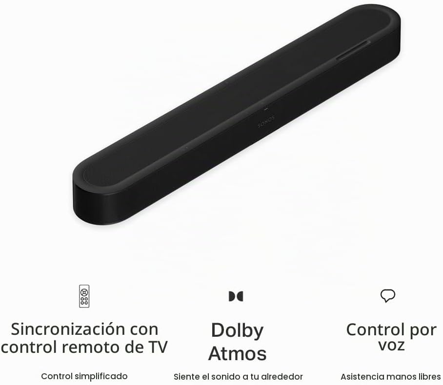 Sonos Barra de sonido Beam Ultra con Dolby Atmos y Multiroom Audio - Negro