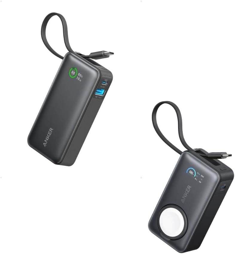 Anker MagGo Power Bank para Apple Watch, batería compacta de 10,000...