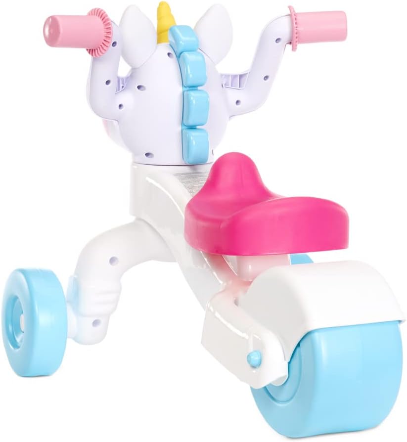 Little Tikes Go & Grow Unicornio Montable para Interiores y Exteriores para Niños Preescolares y Niños Pequeños, Desarrolla Habilidades Motoras, para Niños y Niñas de 1 a 3 Años, Grande
