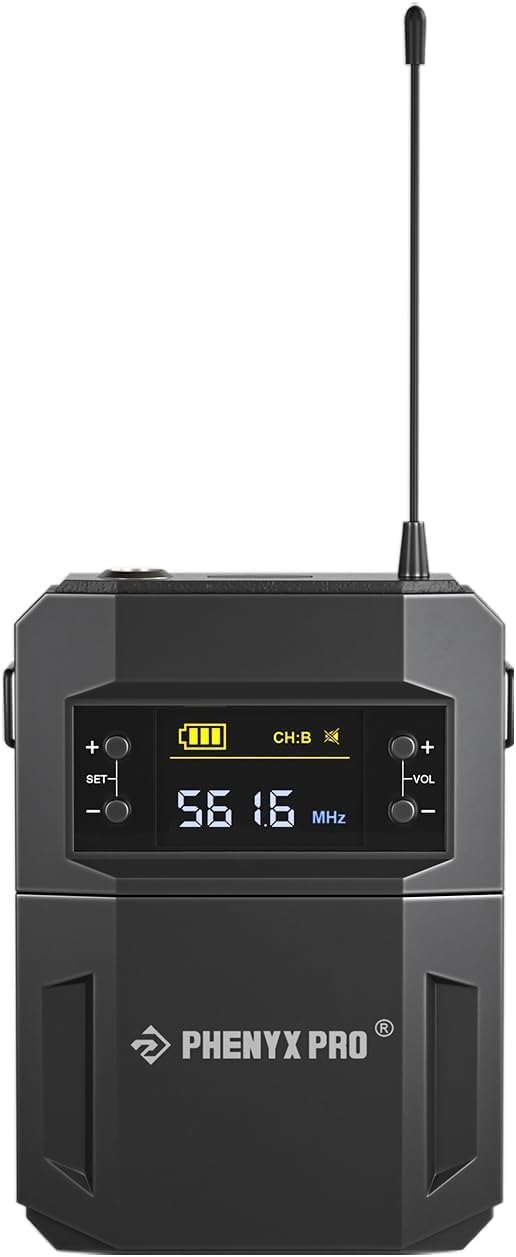 Phenyx Pro UHF Transmisor de cuerpo con conector XLR PWB-4200 | Con...