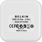 Belkin, F4U020tt, hub USB 2.0 de 4 puertos, alimentado