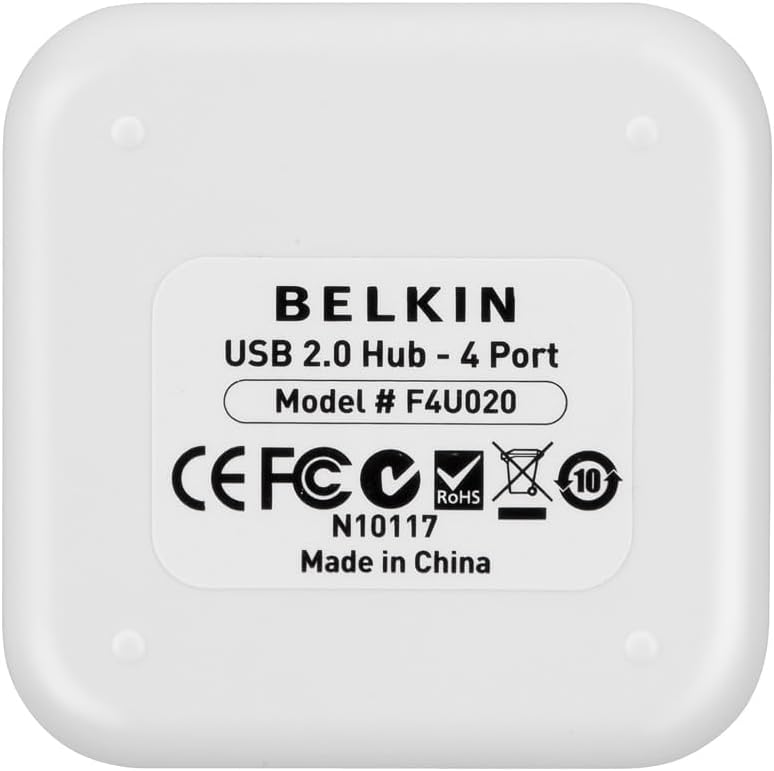 Belkin, F4U020tt, hub USB 2.0 de 4 puertos, alimentado