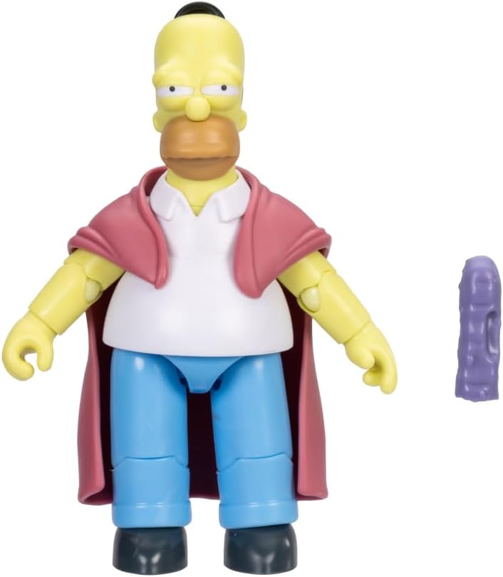 Figuras de acción de Los Simpsons de 5 pulgadas de Homer enfermo con Hoagie