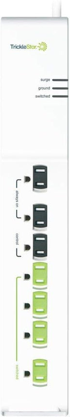 TS1104 APS de 7 tomacorrientes, 1080 julios, cable de 3 pies blanco