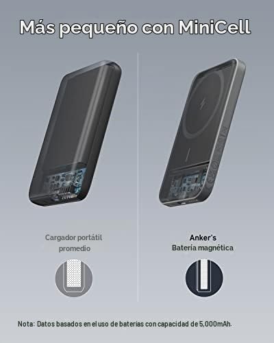 Anker Cargador portátil magnético 621 (MagGo), banco de energía ina...