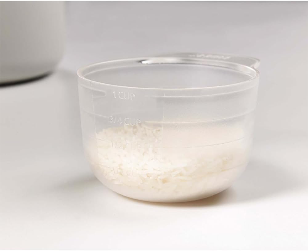Joseph Joseph M-Cuisine - Vaporizador de arroz para microondas, 2 litros/8.5 tazas, color piedra/naranja