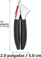 OXO Good Grips - Prensa de ajo resistente, zinc fundido a presión, color negro