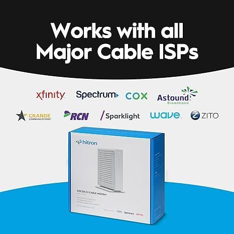 Hitron Módem DOCSIS 31 Multi-Gigabit CODA56 Velocidades