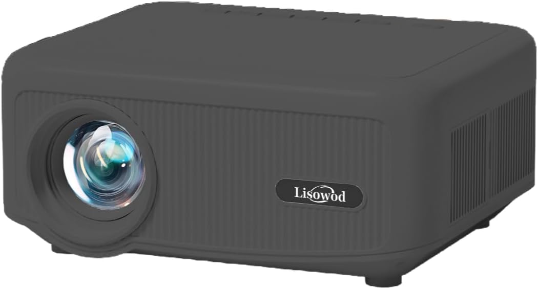 【Soporte Ajustable de 360°】Proyector con WiFi y Bluetooth, Lisowod...