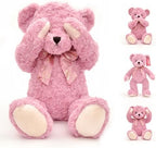 suepcuddly Oso de peluche posado de 20 pulgadas, lindo juguete de peluche para niñas y niños (marrón oscuro)