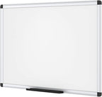 VIZ-PRO Pizarra de borrado en seco/pizarra blanca magnética, 48 x 32 pulgadas, marco de aluminio plateado