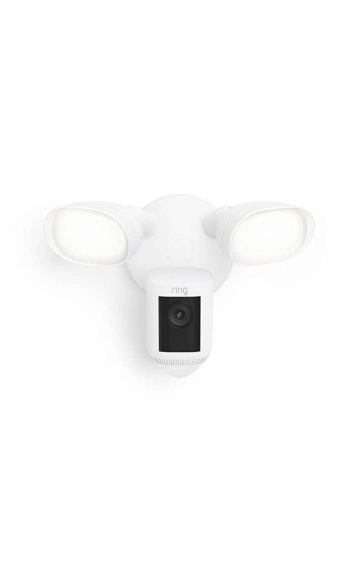 Ring Floodlight Cam Pro - Cámara con reflectores, alimentada por co...