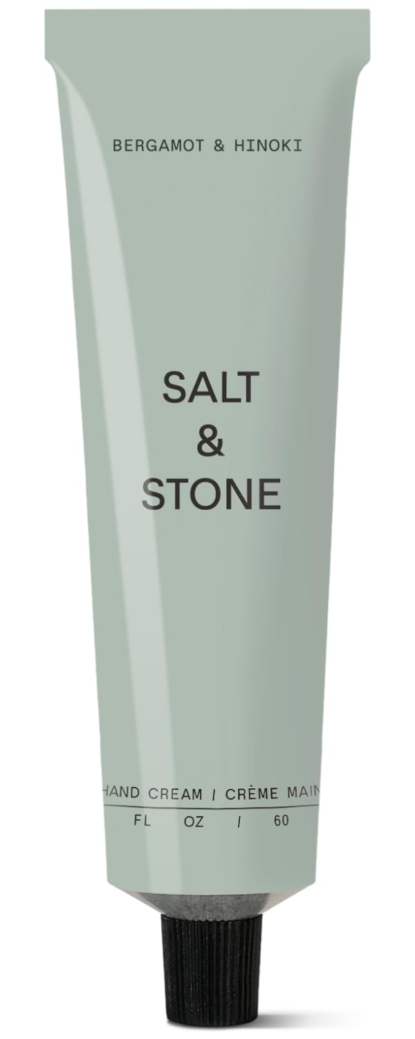 Salt &amp; Stone Crema de manos para mujeres y hombres, bergamota e...