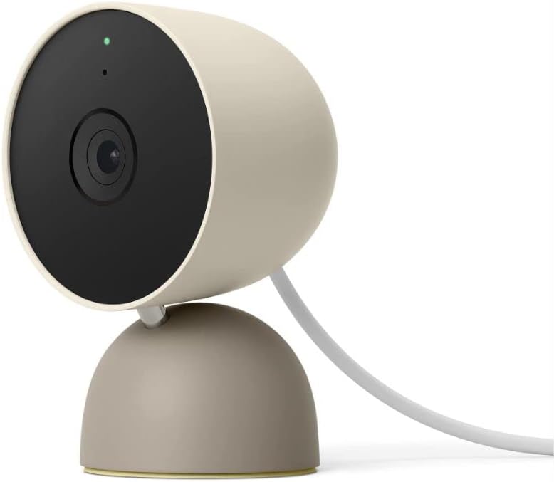 Google Nest - Cámara de seguridad (cableada) - 2ª generación - Lino...